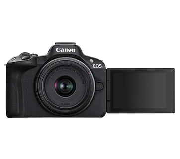 Canon EOS R50 mirrorless camera — genuine Canon India stock at Paras N Paras Canon Image Square, RP Road, Secunderabad