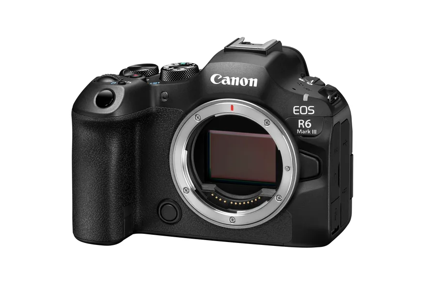 Canon EOS R6 Mark III mirrorless camera — genuine Canon India stock at Paras N Paras Canon Image Square, RP Road, Secunderabad